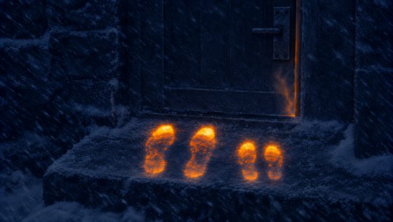 Thermal footprints cooling on the doorstep